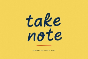 Take Note Font Font Download