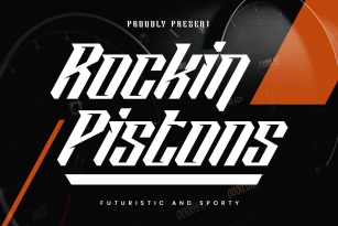 Rockin Pistons Font Font Download