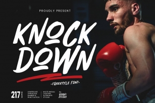 Knock Down Font Font Download