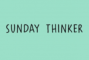 Sunday Thinker Font Font Download