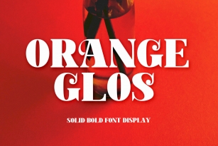 Orange Glos Font Font Download