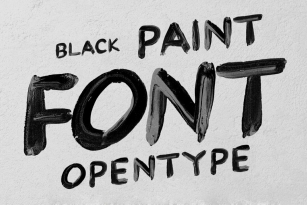 Black Paint SVG Font Font Download