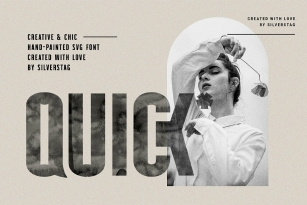 QUICK - Modern Hand-Painted SVG Font Font Download