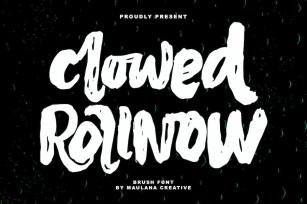 Clowed Rollnow Brush Handmade Font Font Download