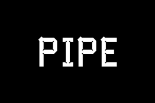 Cranked Pipe 2D Font Font Download