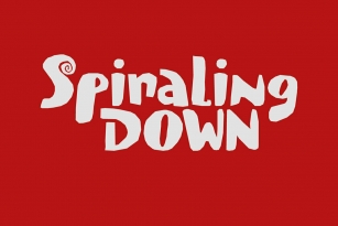 Spiraling Down Font Font Download