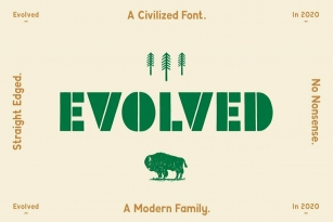 Evolved Font Font Download