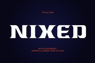 NIXED Font Font Download