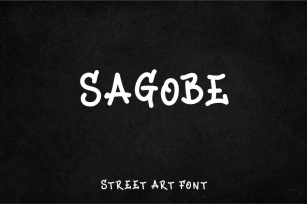 Sagobe - Decorative Street art font Font Download