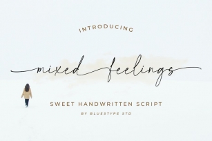 mixed feelings - a connected script Font Download