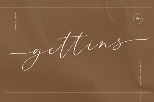 Gettins - Wedding font Font Download