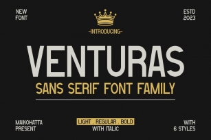 Venturas - Sans Serif Font Family Font Download