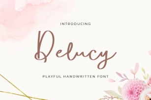 Delucy - Playful Handwritten Script Font Font Download
