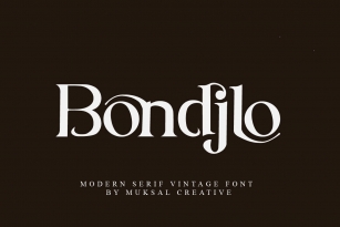 Bondjlo Font Font Download