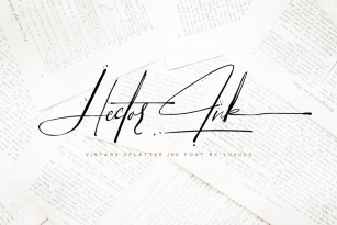 Hector Ink Font Font Download