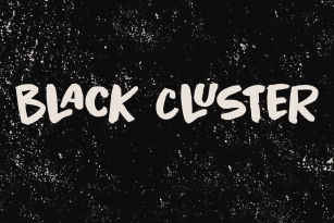 Black Cluster Font Font Download