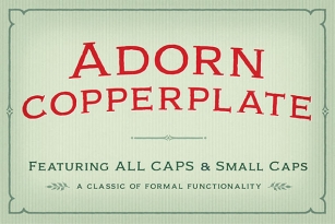 Adorn Copperplate Font Font Download
