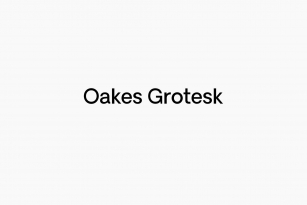 Oakes Grotesk Font Font Download