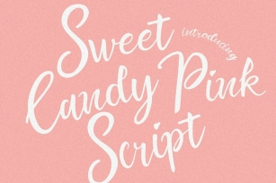 Sweet Candy Pink Script Font Font Download