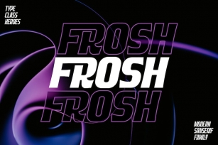 Frosh - Moden Sans Serif Font Download