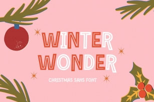 Winter Wonder - Christmas Sans Font Font Download