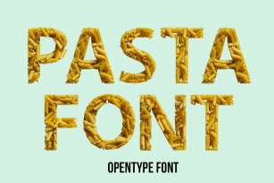 Pasta Type SVG Font Font Download