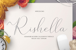 Rishella Signature Font Font Download