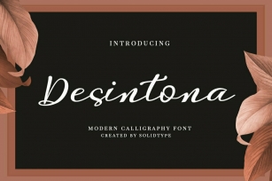 Desintona Script Font Font Download