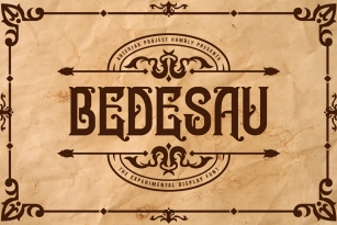 Bedesau Typeface Font Font Download