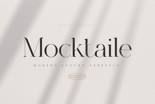 Mocktaile Typeface Font Font Download