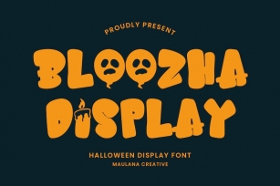 Bloozha Halloween Display Font Font Download