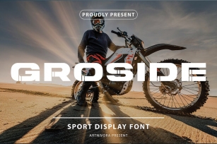 Groside - Sport Display Font Font Download