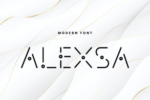 Alexsa - Futuristic Technology Display Font Font Download