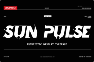 Sunpulse Futuristic Typeface Font Download