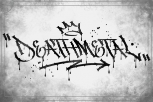 Deathmetal â€“ Graffiti Metal Font Vol.1 Font Download