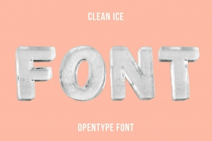 Clean Ice SVG Font Font Download