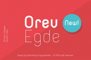 Orev Edge Font Font Download