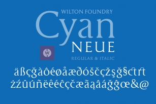 Cyan Neue Font Font Download