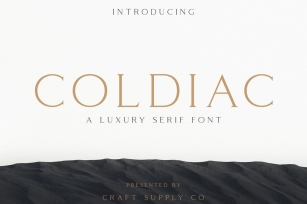 Coldiac Font Font Download