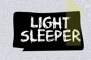 Light Sleeper Font Font Download
