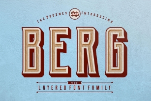 Berg Layered Font Font Download