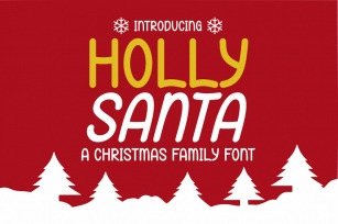 Holly Santa - Christmas Family Font Font Download