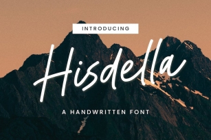 Hisdella - A Handwritten  Font Font Download