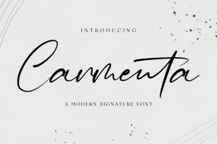 Carmenta - Signature Font Font Download
