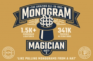 MONOGRAM MAGICIAN - ACT 2 Font Font Download
