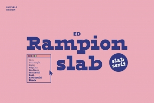 ED Rampion Slab Font Font Download