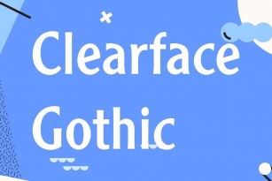 Clearface Gothic Font Font Download