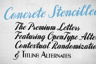 Concrete Stencil Font Font Download
