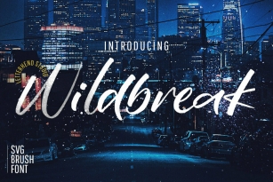 Wildbreak SVG Font Font Download
