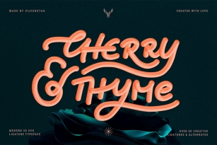 Cherry and Thyme SVG Font Font Download
